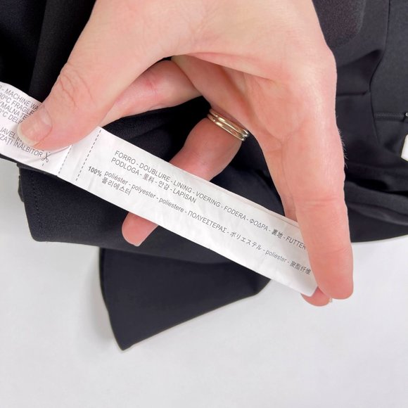 Zara Basic Cold Shoulder Black Knee Length Stretch Cocktail Sheath Dress Medium - Picture 9 of 10